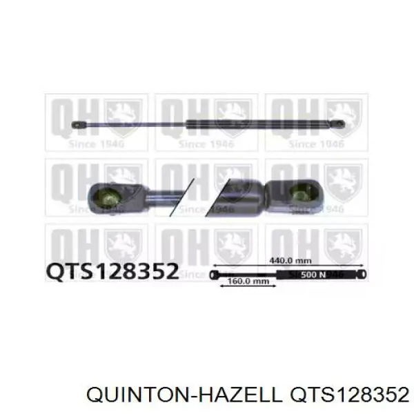 Амортизатор багажника QTS128352 QUINTON HAZELL