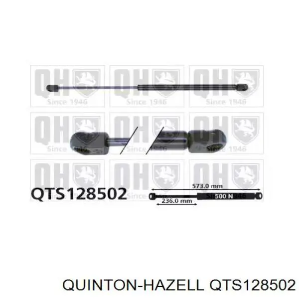 QTS128502 QUINTON HAZELL амортизатор багажника