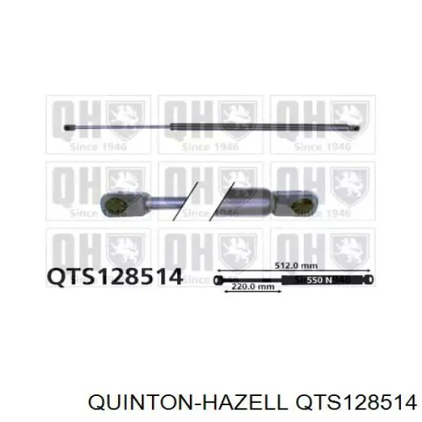 Амортизатор багажника QTS128514 QUINTON HAZELL