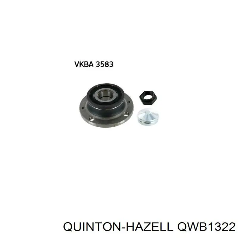 Cubo de rueda trasero QWB1322 QUINTON HAZELL