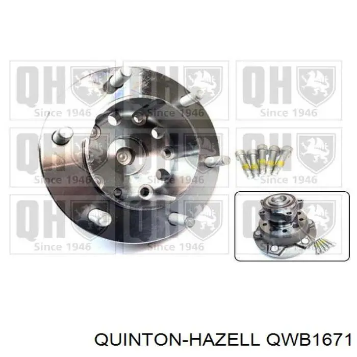 QWB1671 QUINTON HAZELL cubo dianteiro