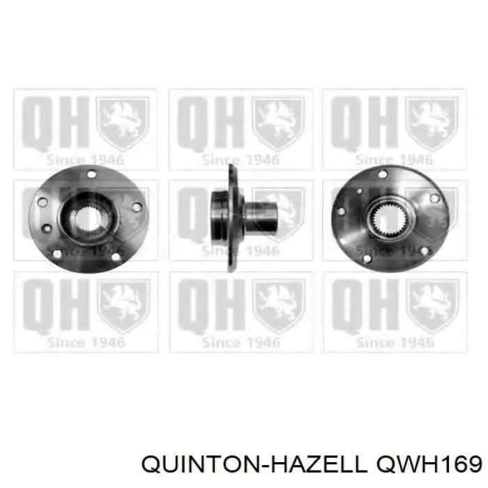 Cubo de rueda trasero QWH169 QUINTON HAZELL