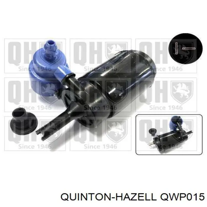 QWP015 QUINTON HAZELL насос-мотор омывателя стекла переднего/заднего