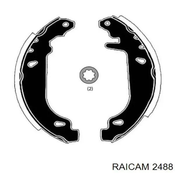 Задние барабанные колодки 2488 Raicam