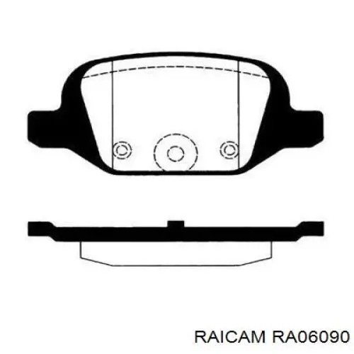 Задние тормозные колодки RA06090 Raicam