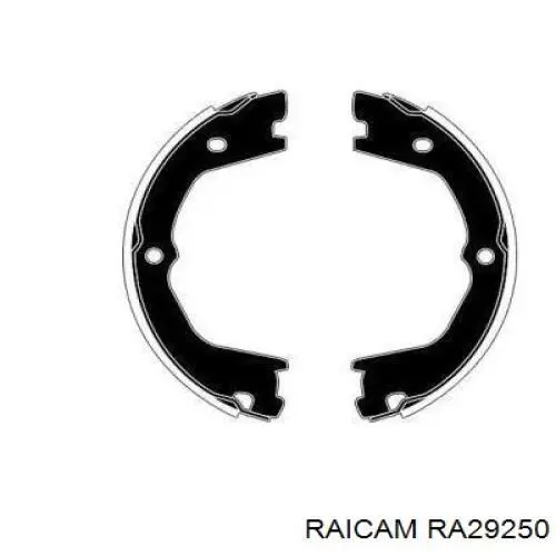 RA29250 Raicam колодки тормозные задние барабанные