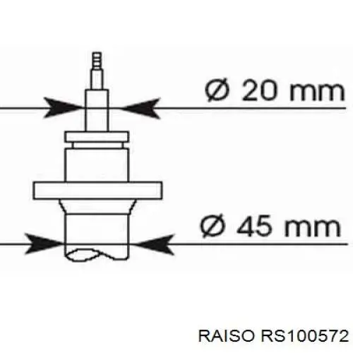 RS100572 Raiso Стойка передняя