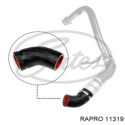 Трубка отвода картерных газов Rapro R11319