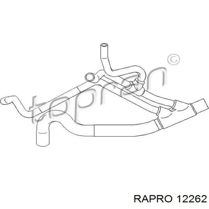 Нижний шлаг радиатора охлаждения 12262 Rapro