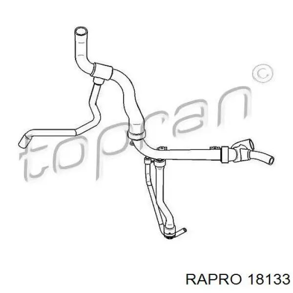Нижний шлаг радиатора охлаждения 18133 Rapro
