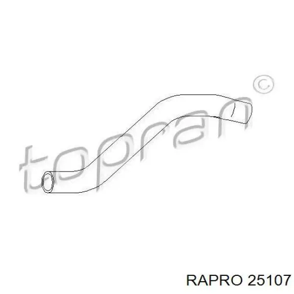 Патрубок радиатора 25107 Rapro