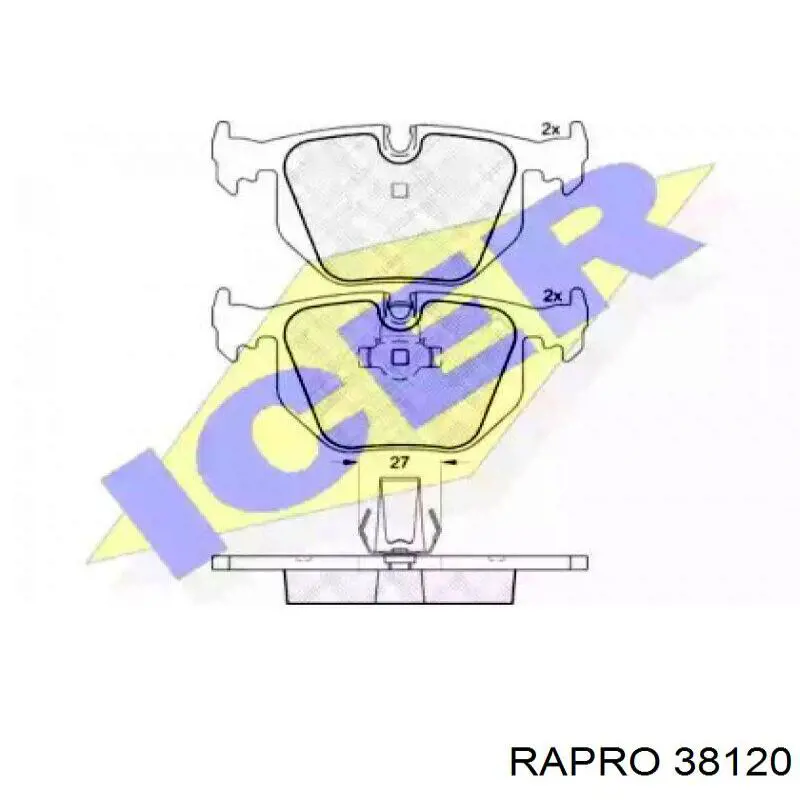 Шланг отопителя обратка 38120 Rapro