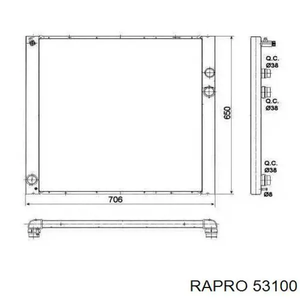 Подушка двигателя 53100 Rapro