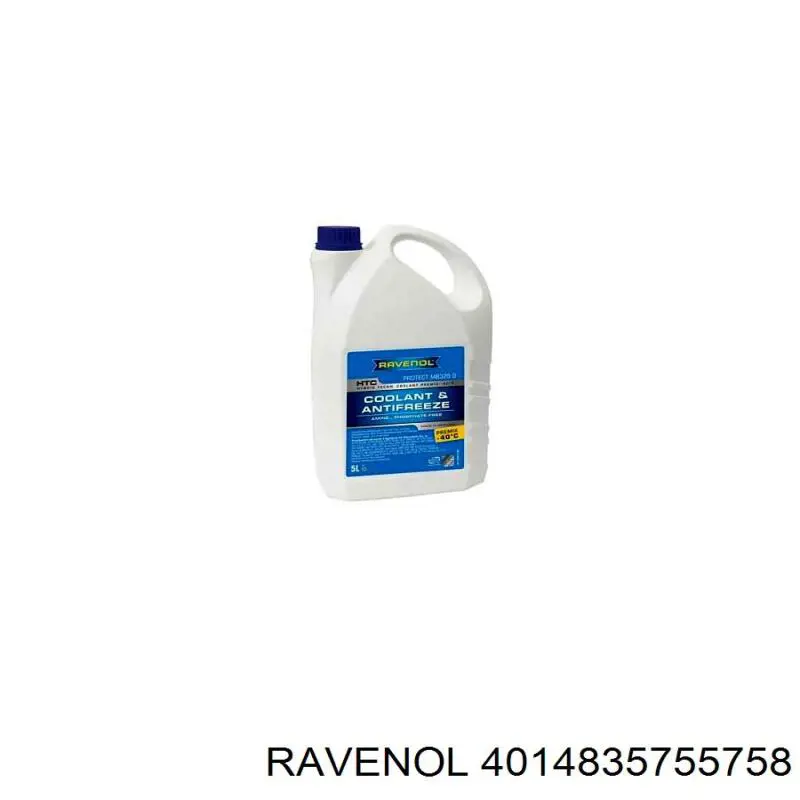 Антифриз Ravenol HTC Hybrid Technology Coolant Premix Синий -40 °C 5л (4014835755758)