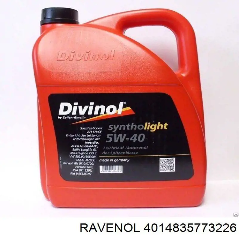 Моторное масло Ravenol HCL 5W-30 Полусинтетическое 20л (4014835773226)