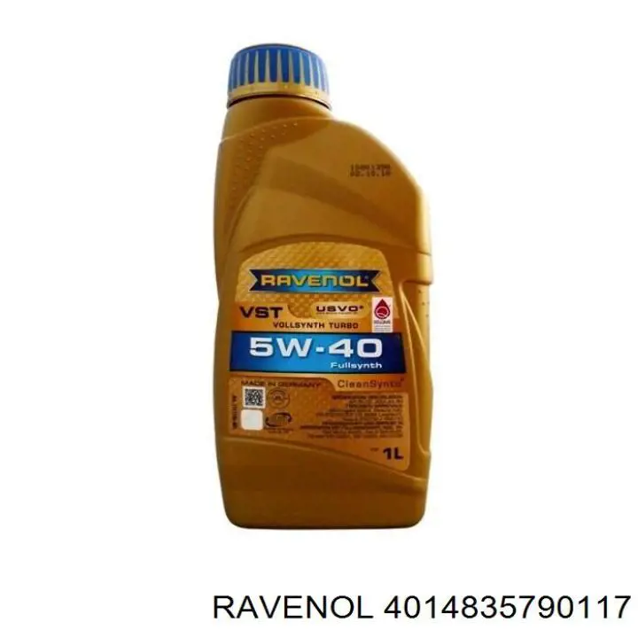 Моторное масло Ravenol VollSynth Turbo VST 5W-40 Синтетическое 1л (4014835790117)