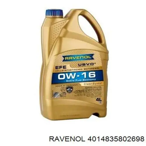 Моторное масло Ravenol Extra Fuel Economy EFE 0W-16 Синтетическое 4л (4014835802698)