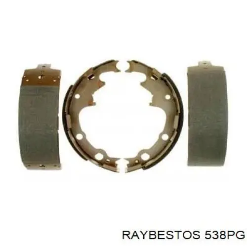 Колодки тормозные задние барабанные Raybestos 538PG