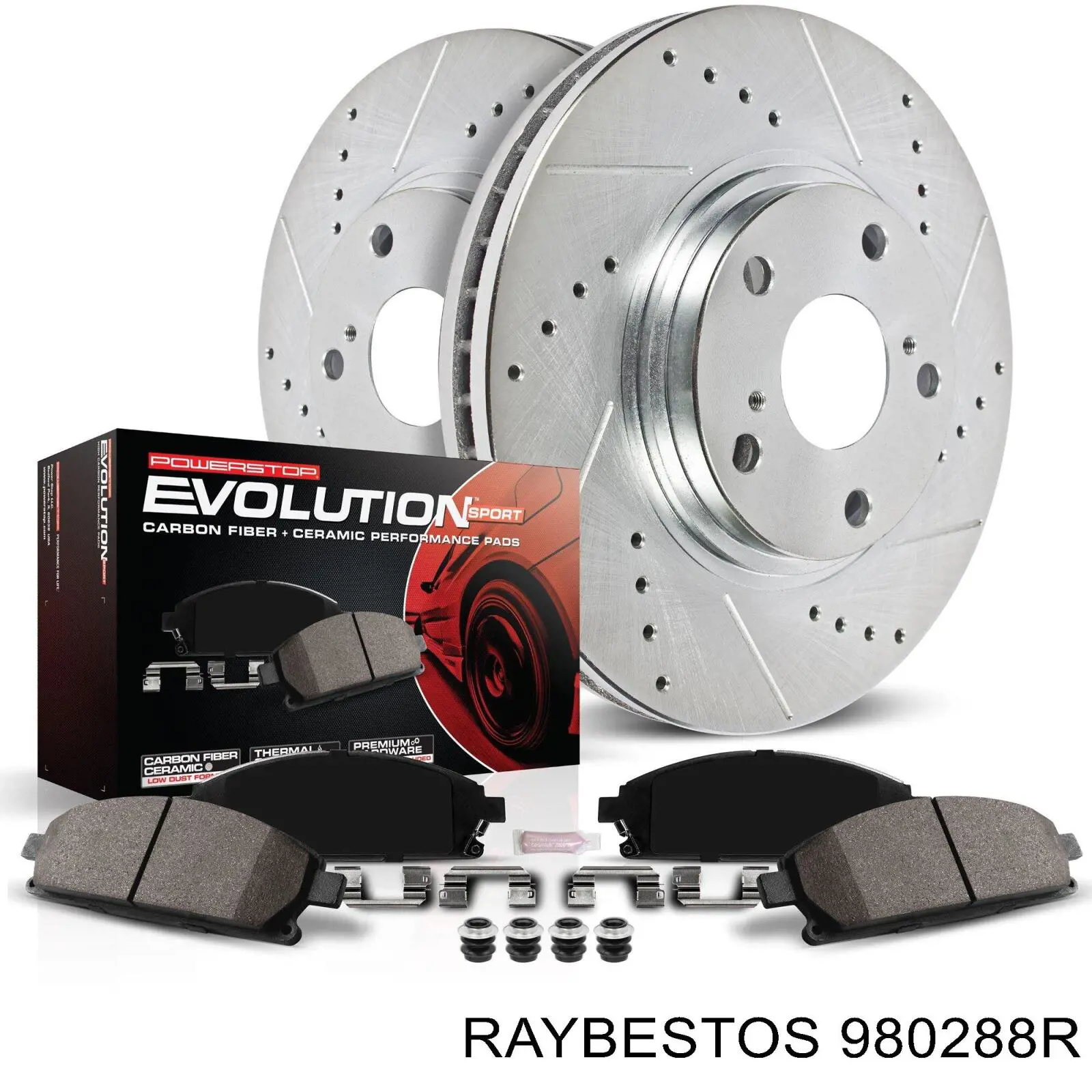 980288R Raybestos диск тормозной передний