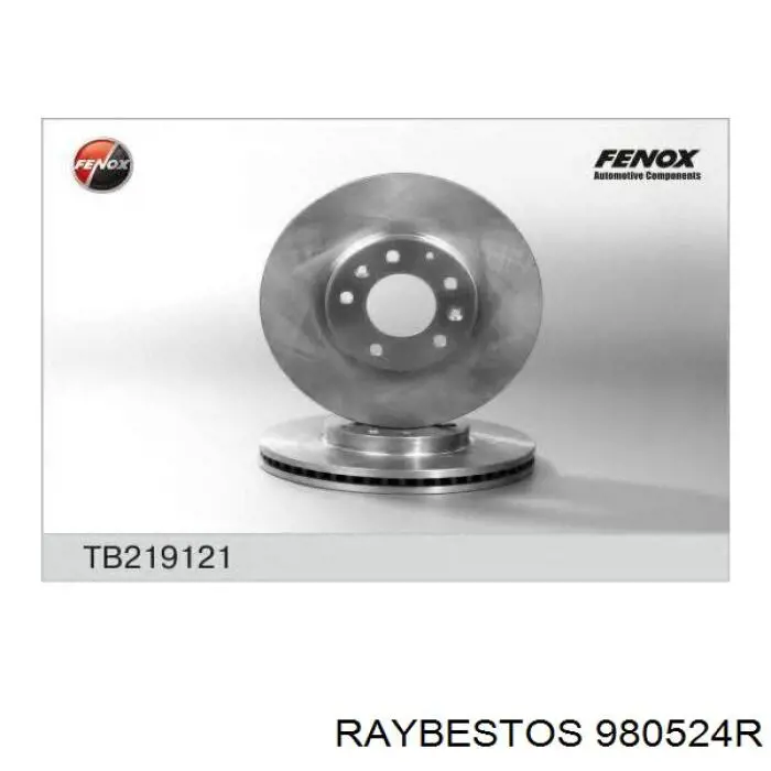 980524R Raybestos диск тормозной передний