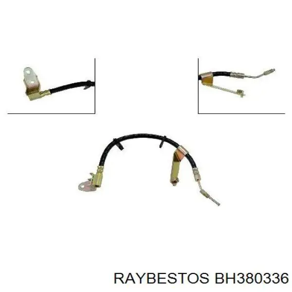 BH380336 Raybestos шланг тормозной задний левый