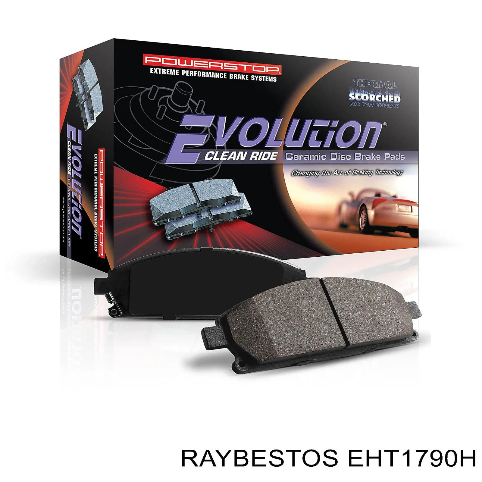 Купить EHT1790AH Raybestos Колодки тормозные задние, дисковые