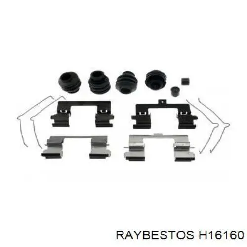 H16160 Raybestos Ремкомплект суппорта тормозного, переднего
