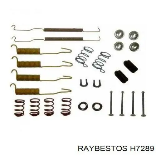 Монтажный комплект задних барабанных колодок Raybestos H7289