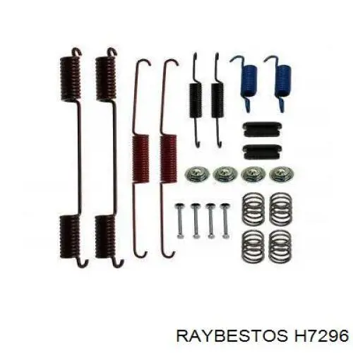 Монтажный комплект задних барабанных колодок Raybestos H7296
