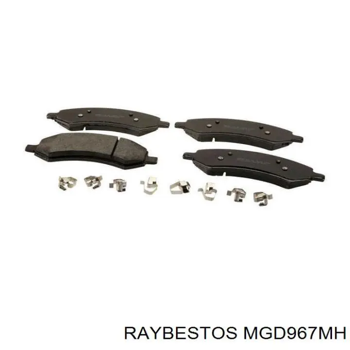 Задние тормозные колодки MGD967MH Raybestos