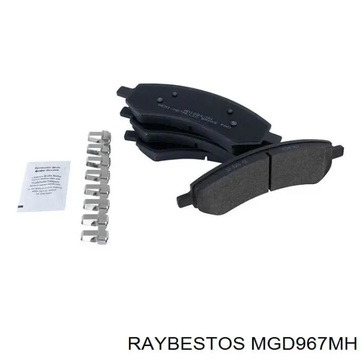 Купить MGD967MH Raybestos Колодки тормозные задние, дисковые