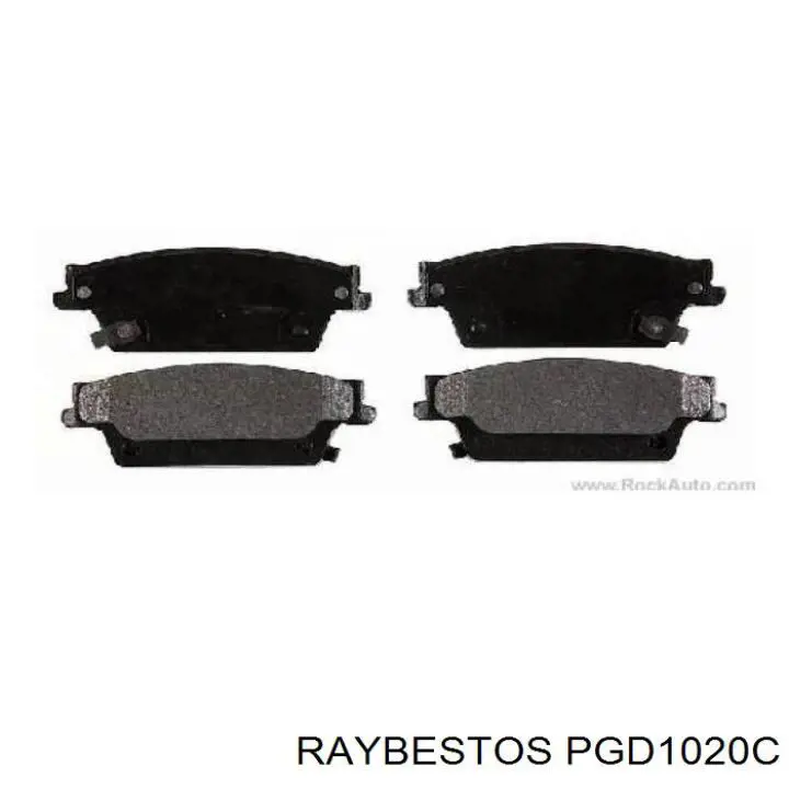 PGD1020C Raybestos колодки тормозные задние дисковые