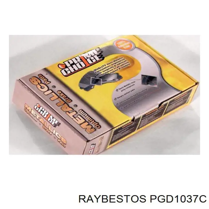 PGD1037C Raybestos колодки тормозные задние дисковые