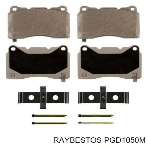 PGD1050M Raybestos колодки тормозные передние дисковые