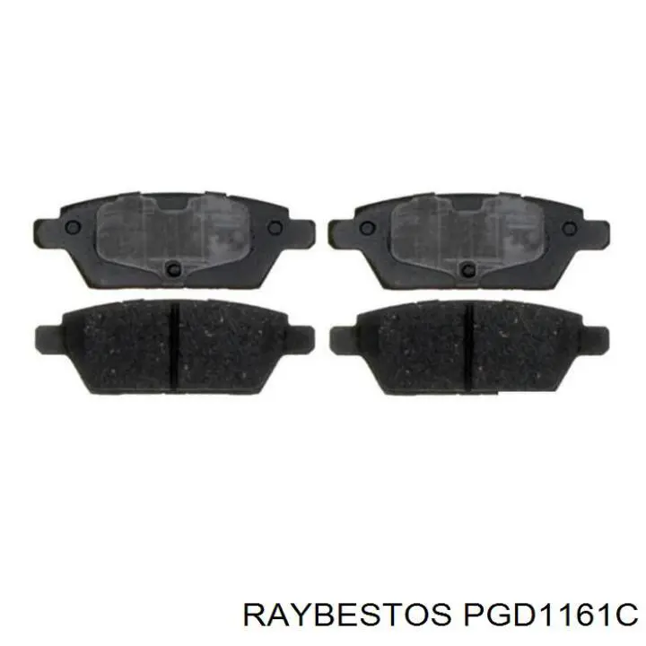 PGD1161C Raybestos колодки тормозные задние дисковые