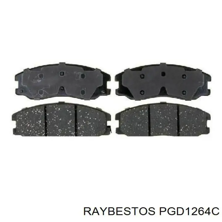 PGD1264C Raybestos колодки тормозные передние дисковые