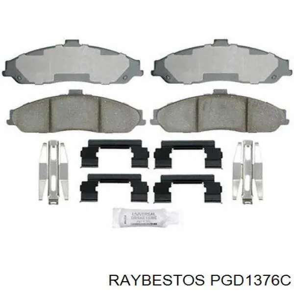 PGD1376C Raybestos колодки тормозные передние дисковые