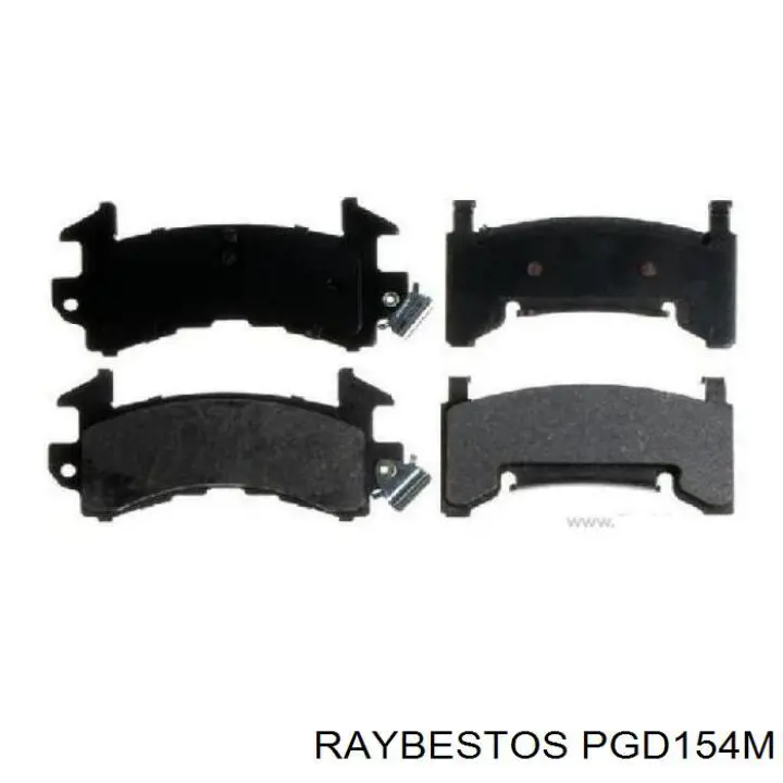 Передние тормозные колодки PGD154M Raybestos