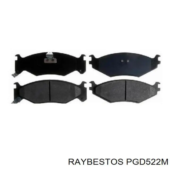 Колодки тормозные передние дисковые Raybestos PGD522M