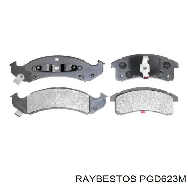 Передние тормозные колодки PGD623M Raybestos