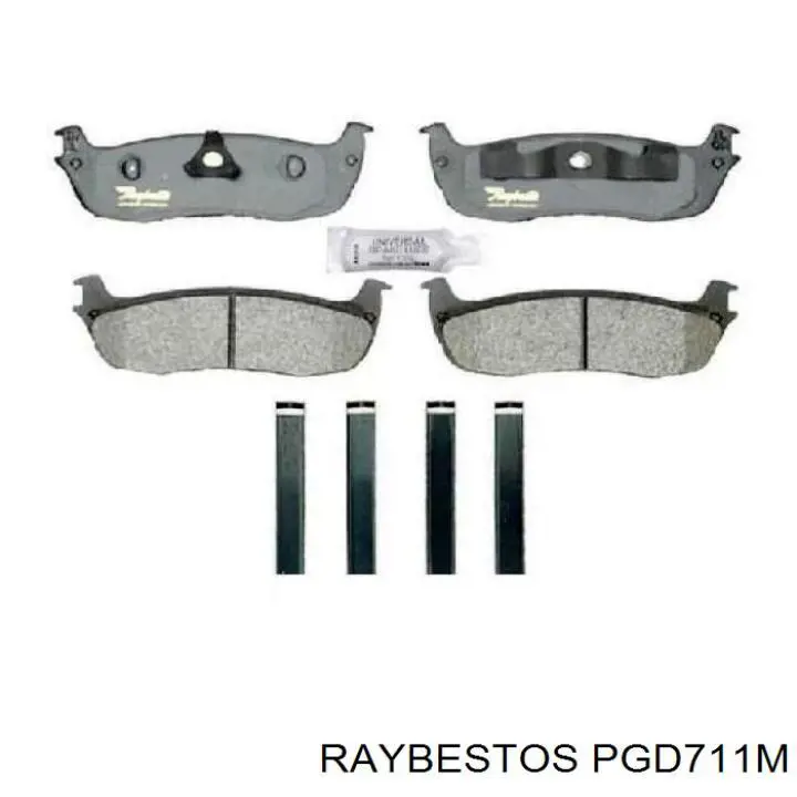 PGD711M Raybestos Колодки тормозные дисковые комплект