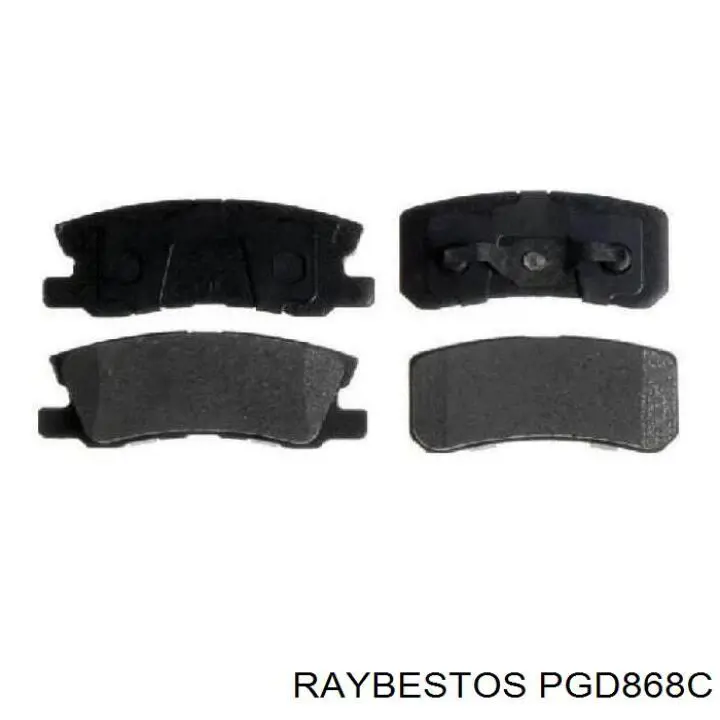 PGD868C Raybestos колодки тормозные задние дисковые