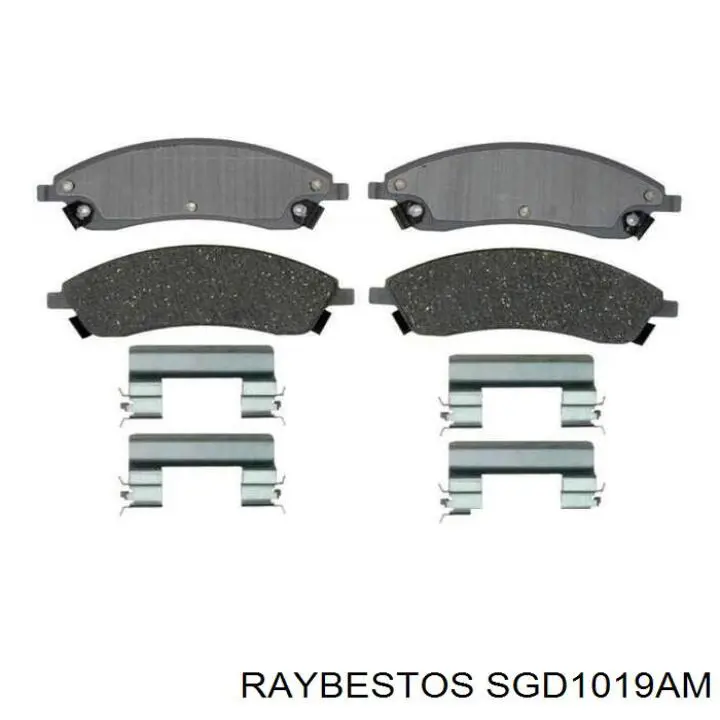 SGD1019AM Raybestos колодки тормозные передние дисковые