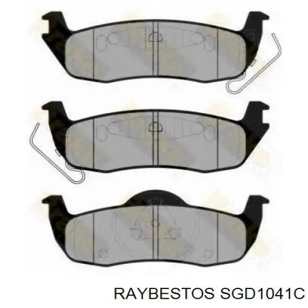 Колодки дисковые  Raybestos SGD1041C цена, от 34.39 USD