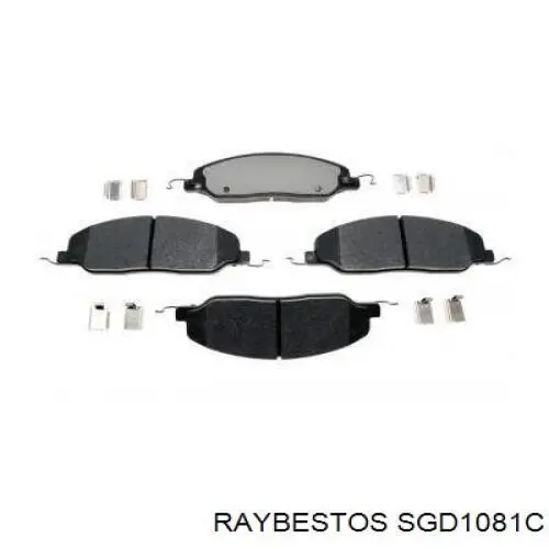 Передние тормозные колодки SGD1081C Raybestos