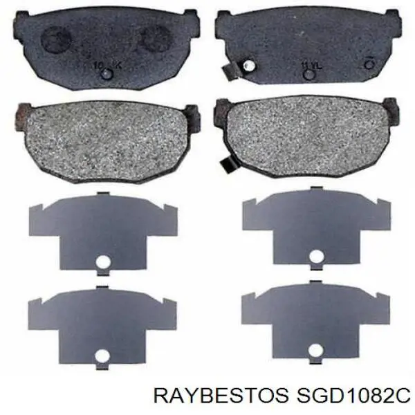 Колодки дисковые  Raybestos SGD1082C цена, от 33.33 USD