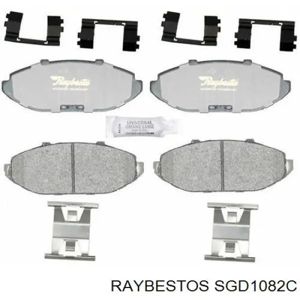 Купить SGD1082C Raybestos Колодки тормозные задние, дисковые