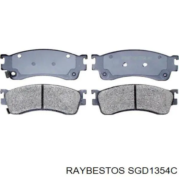 Задние тормозные колодки SGD1354C Raybestos