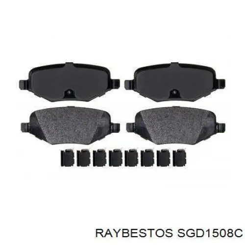 SGD1508C Raybestos колодки тормозные передние дисковые