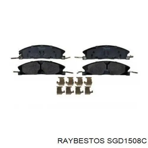 Передние тормозные колодки 161508 Power Stop
